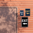 thumbnail image 3 of Signs ByLITA Portrait Round Exit Left Arrow Sign with Adhesive Tape (Red) - Small, 3 of 7