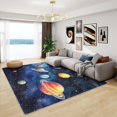 thumbnail image 1 of Space Rugs for Kids Room - 4x5 Rug - Space Rug - Galaxy Planet Universe Area Rug - Kids Boys Nebula Rugs - Outer Space Carpet, 1 of 7