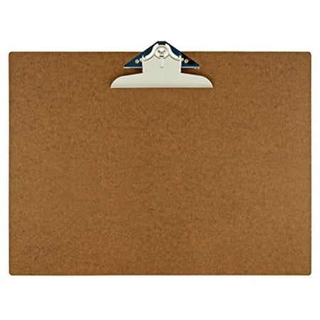 Professional Hardboard Clipboard - 17" x 11" Paper Holder, High-Capacity Jumbo Clip, Moisture Resistant, Smooth on Both Sides, Rounded Edges, Made in USA