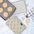 thumbnail image 5 of Yayeee Pot Holders Kitchen Heat Resistant with Pockets 7"x9.8" Cotton Oven Cooking Hot Pads, Green Wildflowers Pattern, 5 of 7