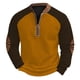 thumbnail image 2 of pstuiky camisa de manga larga para hombre, Sudadera con capucha y cuello redondo para hombre, estampado, manga larga camisetas de hombre m, 2 of 3