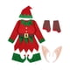 thumbnail image 3 of Disfraz de navideño para cosplay con sombrero, conjunto de ropa con orejas de para Halloween, cumpleaños, disfraces, festivales y carnaval XL para 140 a 150 cm, 3 of 9