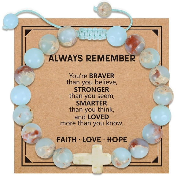 Gifts for Teens Girls, Cross Bracelet for Women Kids Teenage Teen Girl Gifts Trendy Stuff Graduation Birthday Gift Ideas for Best Friend Women Her Daughter Easter Christmas Stocking Stuffers
