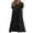 Black, variant on Meichang Eyelet Dresses for Women Summer Crew Neck Pleated Short Sleeve Dresses Solid Color Flowy Midi Dresses Loose Fit Casual Beach Dresses with Pockets Light Blue XL