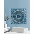thumbnail image 4 of Marmont Hill Morrocan Blue White Wood Wall Art, 40" x 40", 4 of 7
