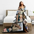 thumbnail image 5 of Custom Blanket Personalized Photos Text Collage Customized Picture Throws Blankets for Adults Kids Family Birthday, 1 Photo, 30x40 Inches, 5 of 6