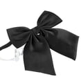 thumbnail image 3 of Men Microfiber Pre-tied Business Bow Tie Set (Black), 3 of 8