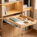 Pull Out Cabinet Organizer, Soft Close Sliding Wood Shelf, Heavy-Duty Slide Out Drawer for Kitchen, Pantry & Bathroom, 17"W x 21"D