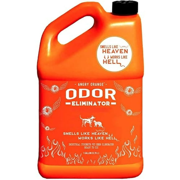 Angry Orange Carpet Deodorizer - Ready to Use, Citrus Pet Odor Eliminator Spray - Urine Neutralizer for Dogs and Cats - Fresh and Effective Smell Destroyer (1 Gallon)