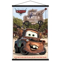 Disney Pixar Cars - Mater Wall Poster with Wooden Magnetic Frame, 22.375" x 34"
