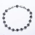 thumbnail image 3 of Black Onyx 925 Sterling Silver Tennis Bracelet 7.99" B_9730_694_29, Birthday Gift, Christmas Gift, New Year Sale, 3 of 4