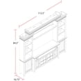 thumbnail image 3 of Pemberly Row 72" Modern Wood Console Entertainment Wall in White, 3 of 3