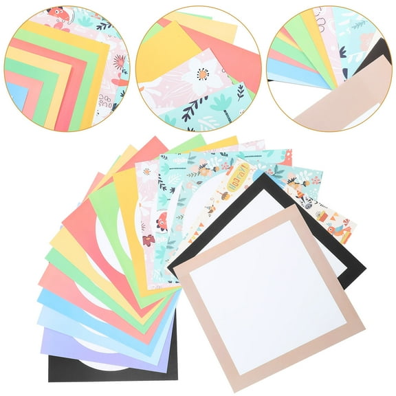 PBPBOX 32 Sheets of Colored Craft Paper Assorted Color for Art Creation Supplies
