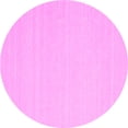 thumbnail image 1 of Ahgly Company Indoor Round Solid Pink Modern Area Rugs, 7' Round, 1 of 4