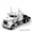 American White, variant on 1:50 Scale Alloy Diecast Container Transport Truck Model, Simulated Freight Semi-Trailer Vehicle with Openable Doors, Realistic Sound & LED Light Effects,Hobby Collectible & Premium Gift for Boys