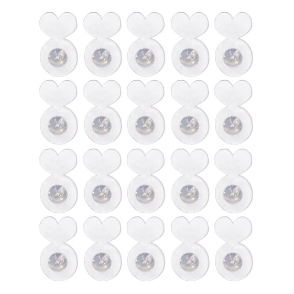 20 PCS Earring Backs For Droopy Ears,Silicone Earring Backs,Soft Earring Stoppers,Big Earring Bac Flat Backs,Earring Stopper