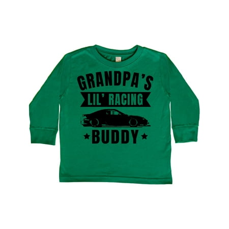 

Inktastic Grandpas Lil Racing Buddy Gift Toddler Boy or Toddler Girl Long Sleeve T-Shirt