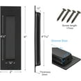 thumbnail image 2 of Malimali Recessed Finger Flush Pulls - 6 Inch Matte Black Stainless Steel Rectangular Door Pull Hardware (4 Pack) for Pocket, Closet Sliding and Barn Door, 2 of 6