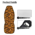 thumbnail image 5 of Yuyamidu 2pcs Set Capybara Car Seat Covers Cute Vehicle Bucket Seat Cover Stretchy Driver Seat Covers for SUV Van Sedan, Brown, 5 of 7