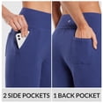 thumbnail image 5 of BALEAF Womens 12" Long Shorts Knee Length Cotton Bermuda Athletic Shorts Sweat Casual Lounge Walking Summer Blue XL, 5 of 7