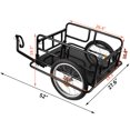thumbnail image 3 of SHZOND Bike Cargo Trailer 120 LBS Weight Capacity Foldable Bicycle Trailer Cargo with 16'' Wheels for Shopping, Traveling and Carrying Stuff, 3 of 7