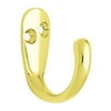 Brainerd Brass Plated Single Prong Robe Hook 47775 Brainerd Robe Hook 47775