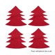 thumbnail image 5 of Monstrate 4 unidades/juego de vajilla para árbol de Navidad, bolsa de almacenamiento, bolsa para cubiertos, decoración, tenedor en efectivo, Kits de decoración para fiestas Rojo, 5 of 6