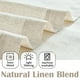 thumbnail image 4 of Cortina Jinchan de lino con borlas, 61 x 24 cm, color beige, diseño bohemio, 4 of 9