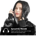 thumbnail image 5 of Degrees of Comfort Wearable Blanket Hoodie for Adults Women & Men - Cozy Warm, One Size Fits All, 5 of 14