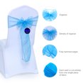 thumbnail image 7 of mds Pack of 100 Organza Chair Sash Bow Sashes for Wedding Decoration -Blue, 7 of 7