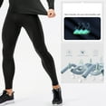 thumbnail image 3 of Pantalones deportivos para hombres, forro polar, cálidos, ajustados, elásticos, que absorben la humedad, con bolsillo, para correr y hacer ejercicio., 3 of 6