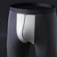 thumbnail image 6 of IWRICH Men's Thermal Compression Pants Lined Athletic Tights Leggings Sports Base Layer Bottoms for Cold Weather Grey L, 6 of 6