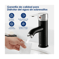 thumbnail image 3 of Grifo Mezclador De Encimera Para Baño De Acero Inoxidable Lab.G, Negro con Plata, 3 of 5