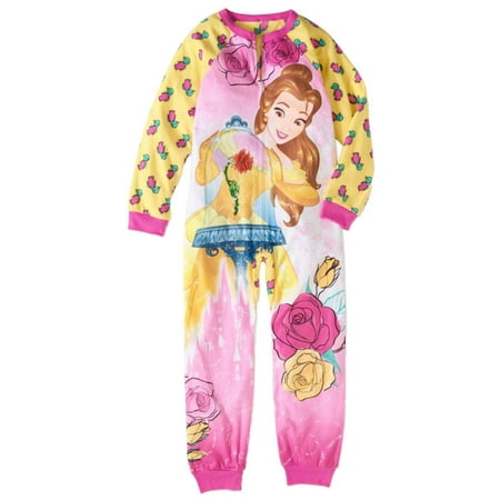 Disney Beauty & the Beast Girls Belle Blanket Sleeper Union Suit