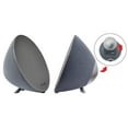 thumbnail image 1 of Escape Platinum SSPBT746 2 Stereo Bluetooth Micro SD USB Speakers with Microphone Gray, 1 of 2