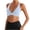 Blue, variant on Levmjia Women's Sports Bra Solid Color Deep V High Support Wireless Padded Comfortable Workout Running Yoga Gym Daily Wear Breathable Seamless