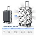 thumbnail image 4 of Disketp Happy Football Elastic Travel Luggage Cover Travel Suitcase Protective Cover For Trunk Case Apply To 18''-32'' Suitcase Cover (Luggage not included)-X-Large, 4 of 7