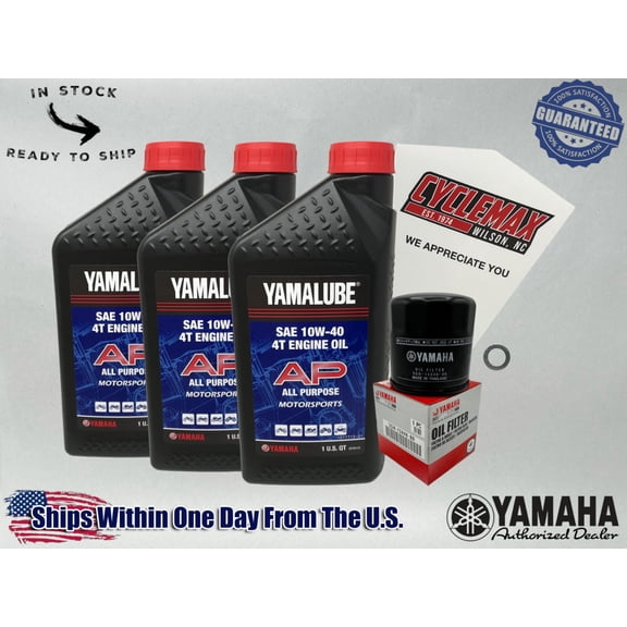 Cyclemax Std Yamalube Oil Change Kit fits 2007-2014 Yamaha GRIZZLY WOLVERINE 450