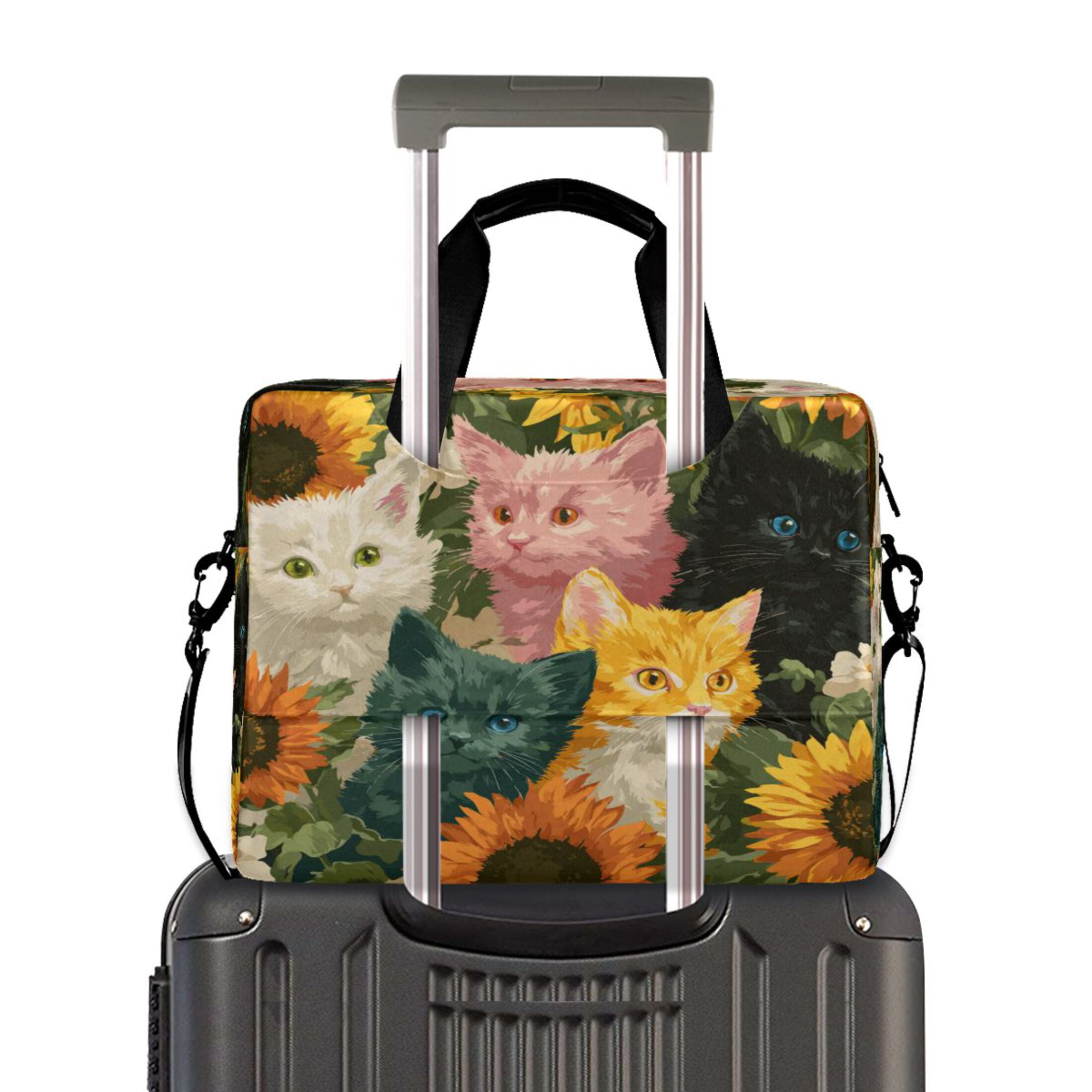 16" Laptop Tote Bag Laptop Sleeve Case Computer Briefcase for Work & Travel Various Colors Cat