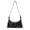 Black, variant on Soft Genuine Leather Crossbody Bag, Designer Style Shoulder Purse, Stylish Satchel Handbag with Wide Strap