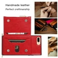 thumbnail image 3 of Dteck Crossbag Case For iPhone 8 Plus / iPhone 7 Plus / iPhone 6 Plus, Premium PU Leather Wallet Case Credit Card Holder Stand Cover, Red, 3 of 9