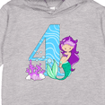 thumbnail image 3 of Inktastic Fourth Birthday Mermaid Toddler Hoodie, 3 of 4