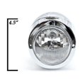 thumbnail image 2 of Krator Custom Chrome Passing Fog Mini Auxiliary Light Concept Compatible with any Harley, Honda, Yamaha, Suzuki, Kawasaki, Custom Bike, Cruiser, Choppers, Scooters, Vespa, Moped, 2 of 6