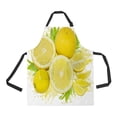 thumbnail image 1 of HATIART Yellow Lemons Grapefruits Green Leaves Juice Apron Home Kitchen Apron with Pockets, 1 of 1