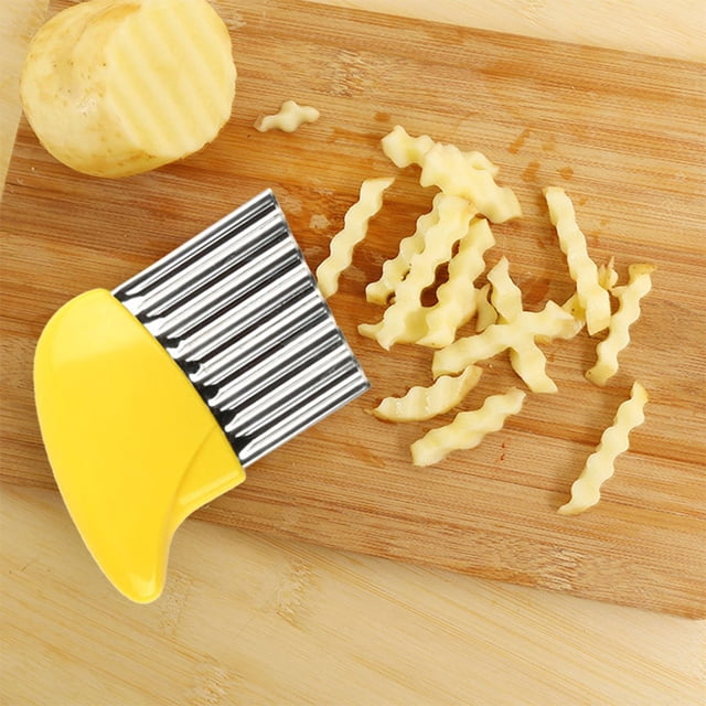 French Fries Cutter Vegetable Potato chips cutter Potato Chips Making Peeler Wavy Edged Fruit Slicer Kitchen Tool