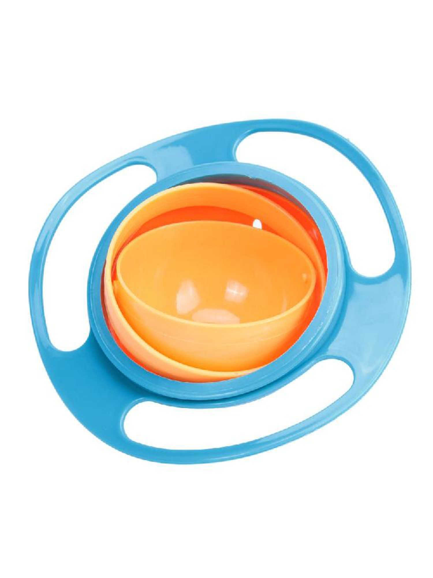 Lopituwe Gyro Bowl Innovador Para Una Experiencia Gastronómica Sin Derrames, Borde PP, Gyro Bowl Universal, Gyro Bowl, Práctico Cuenco Giratorio, Verde Claro