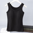 thumbnail image 6 of Public Tank Top with Built in Bra for Women Plus Size Trendy Summer Sleeveless Crew Neck Ribbed Tops Casual Basic Slim Fit Workout T Shirts Black M, 6 of 6