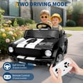 thumbnail image 5 of 24V 2 Seater Kids Ride On Electric Car Shelby GT350 with Remote Control, Safety Belt, LED Lights, 3 Speeds, Black, 5 of 8