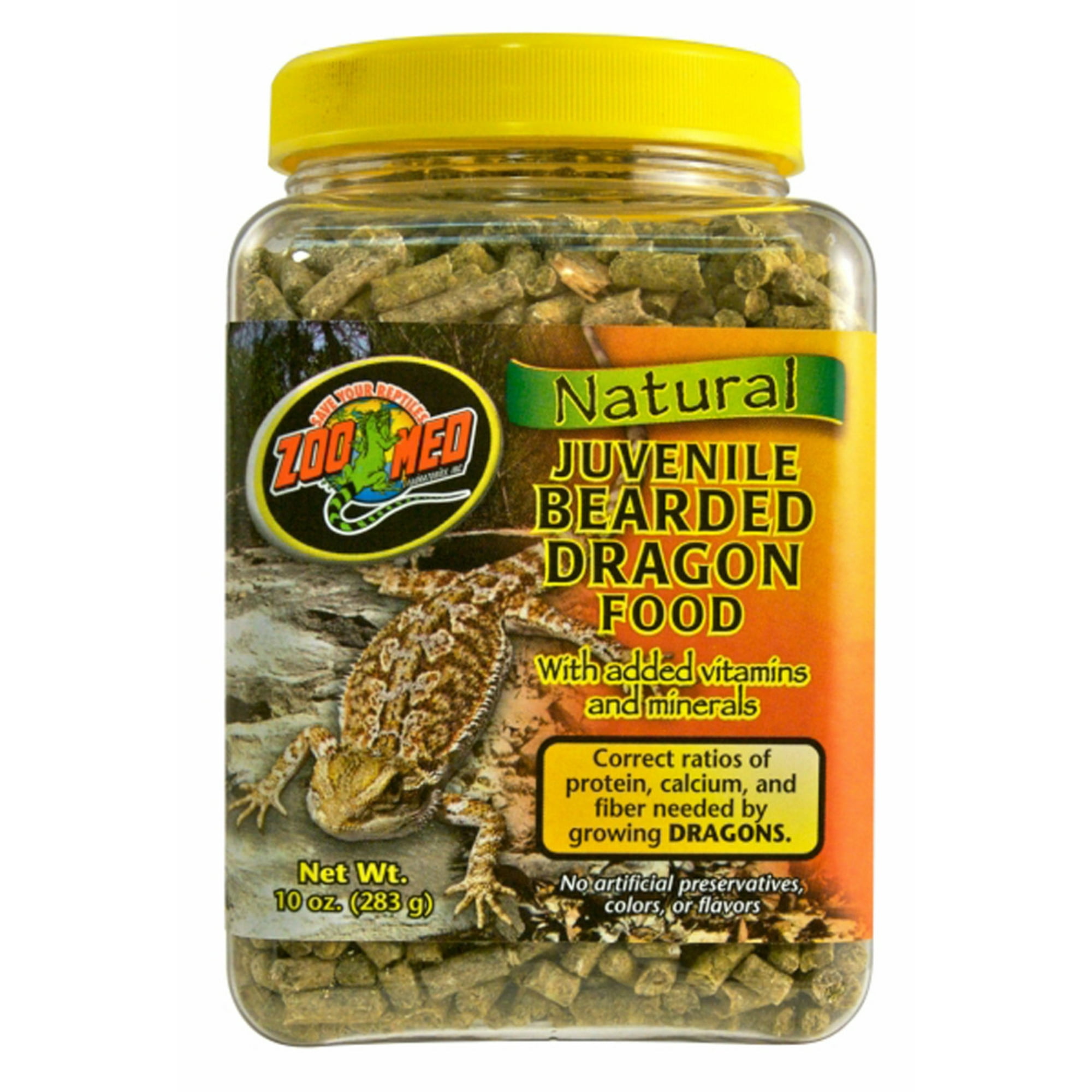 Zoo Med Natural Juvenile Bearded Dragon Food +Vitamins & Minerals 10-Ounce