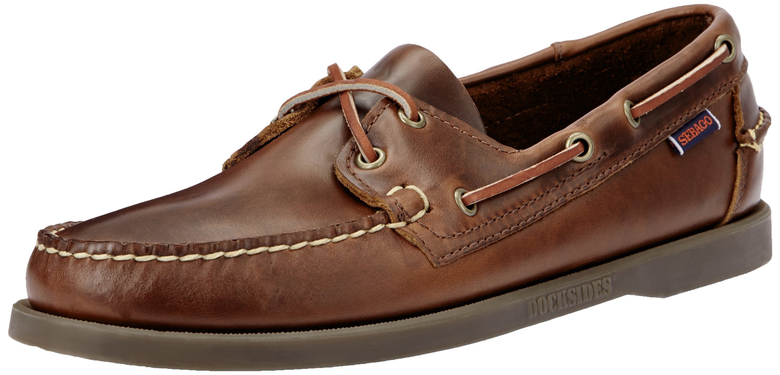 Sebago Docksides Shoes Brown Oiled Waxy 